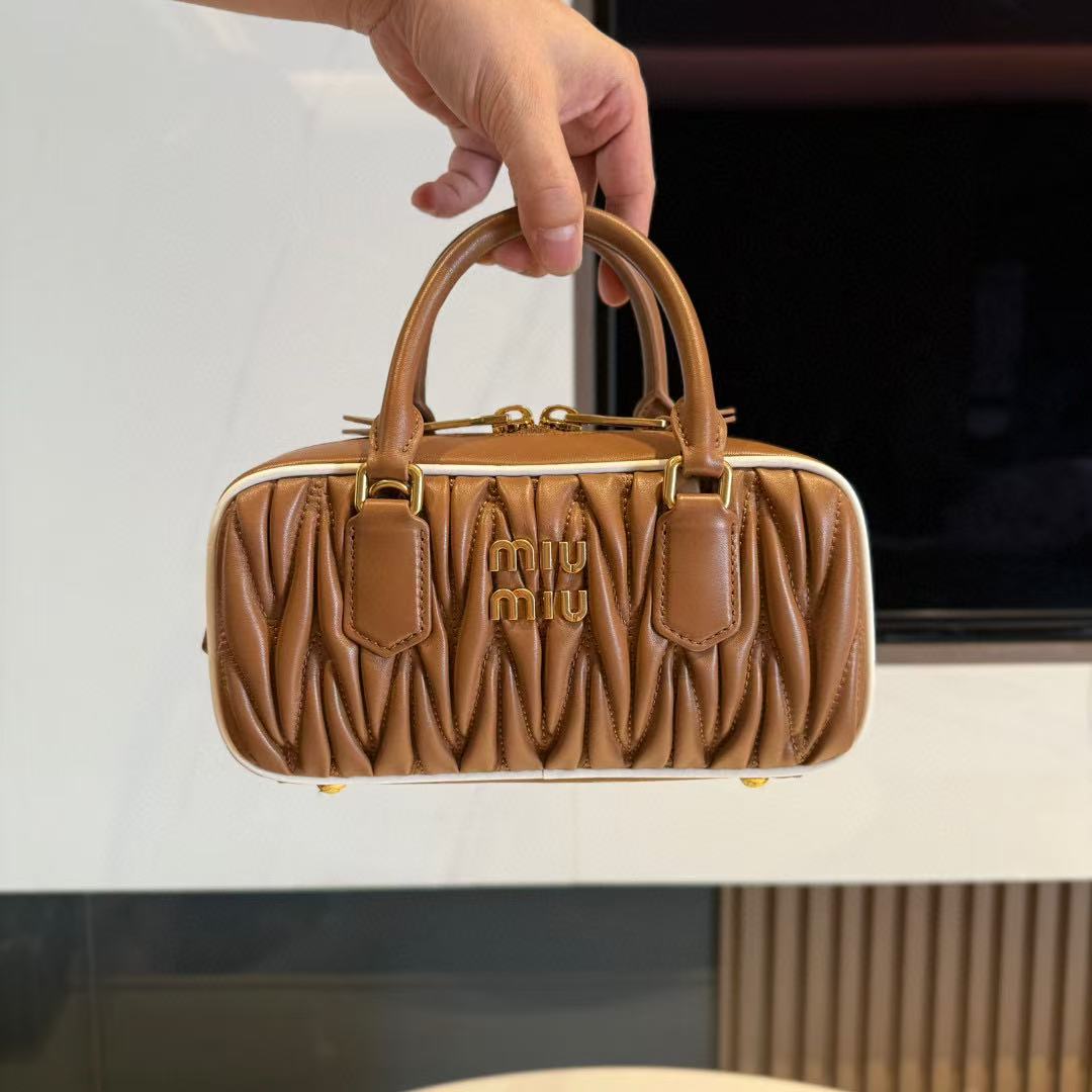 ABF Miu Miu Suede Aventure Top-Handle Bag