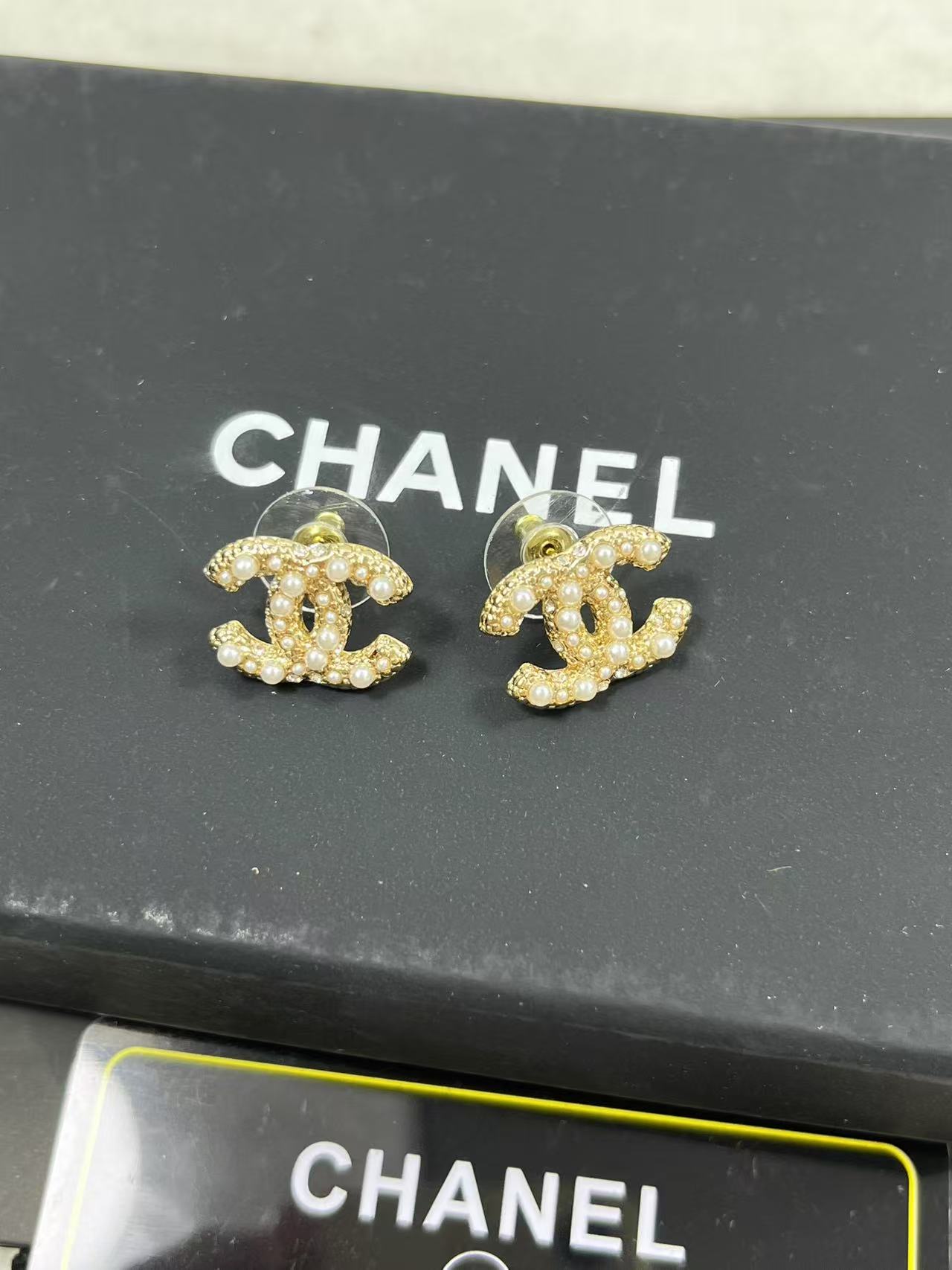 ABQ Chanel Earrings CC Logo Gold