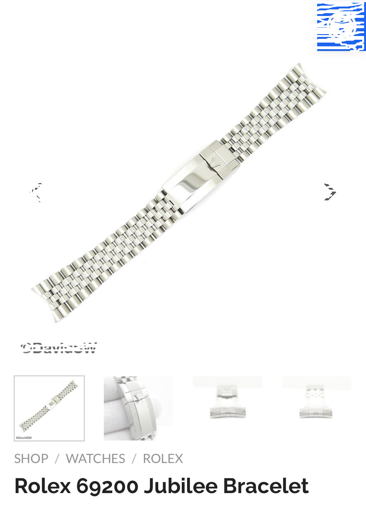 SS Jubilee bracelet number 69200 for GMT Watches