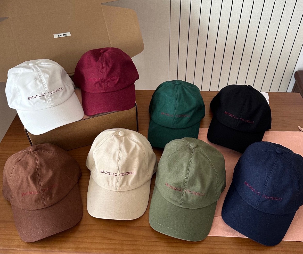 19 JULY ABF Brunello cucinelli  Logo-Embroidered Leather-Trimmed Cotton-Twill Baseball Cap