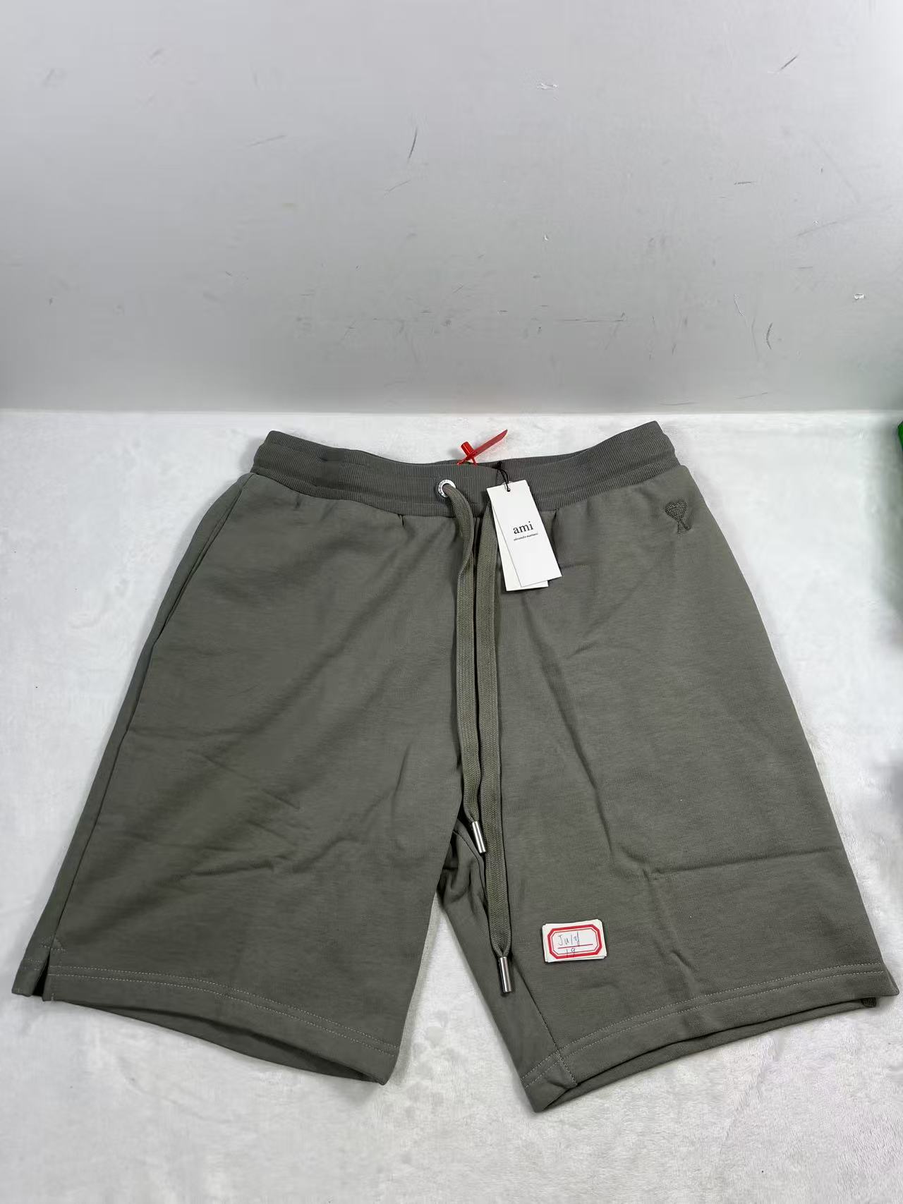 20 July ABQ Ami Paris cotton Fleece French Terry Grey Shorts size M
