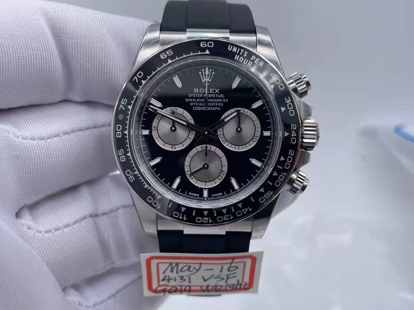 VSF daytona ceramic with Rubber Strap