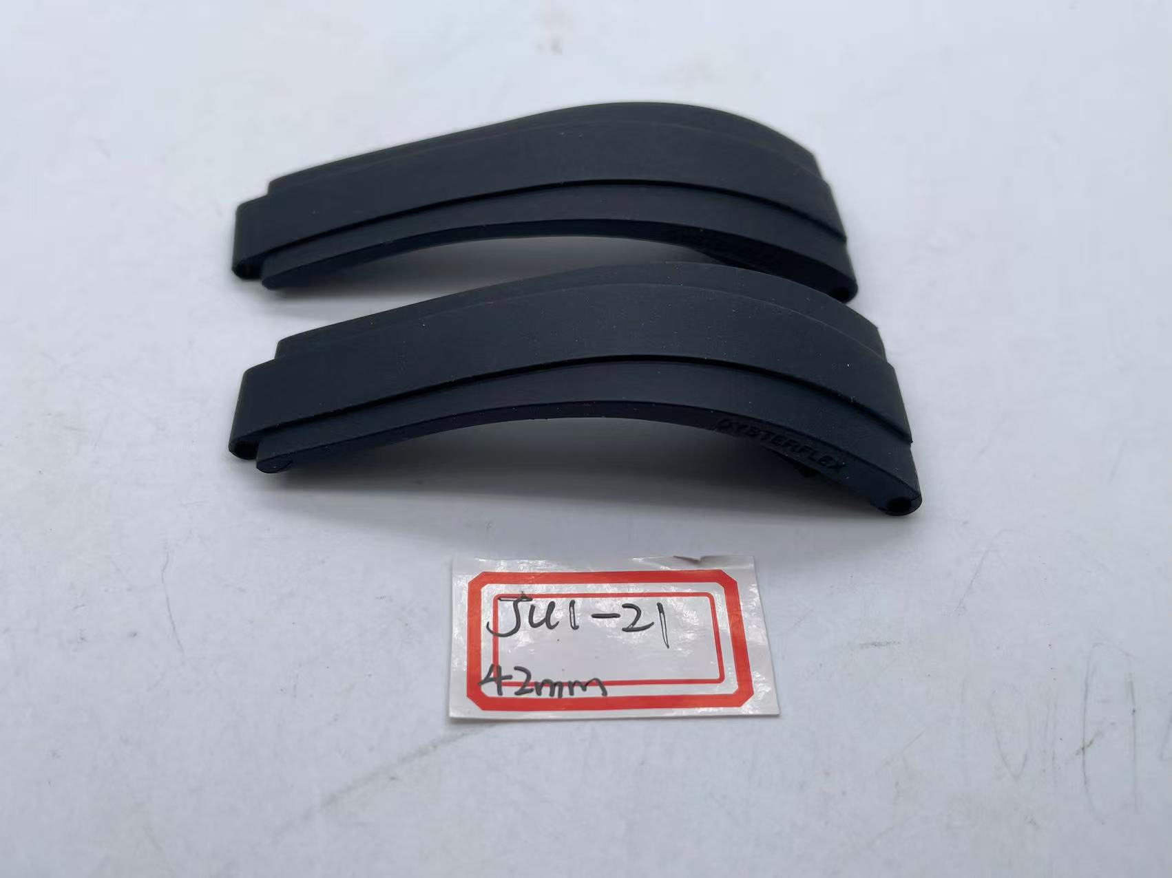 42mm Rolex Black Rubber Strap