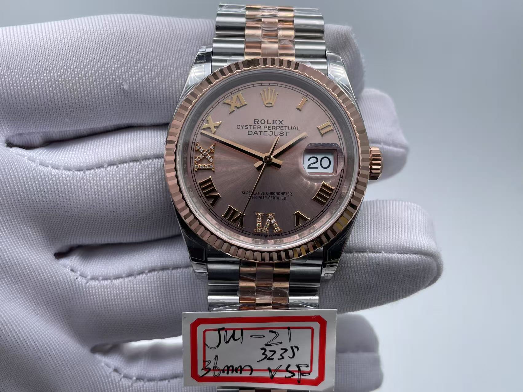 RDJ0456 - DJ 36mm Jub Flt 904L RG/SS RG/Rm VSF VS3235 $508