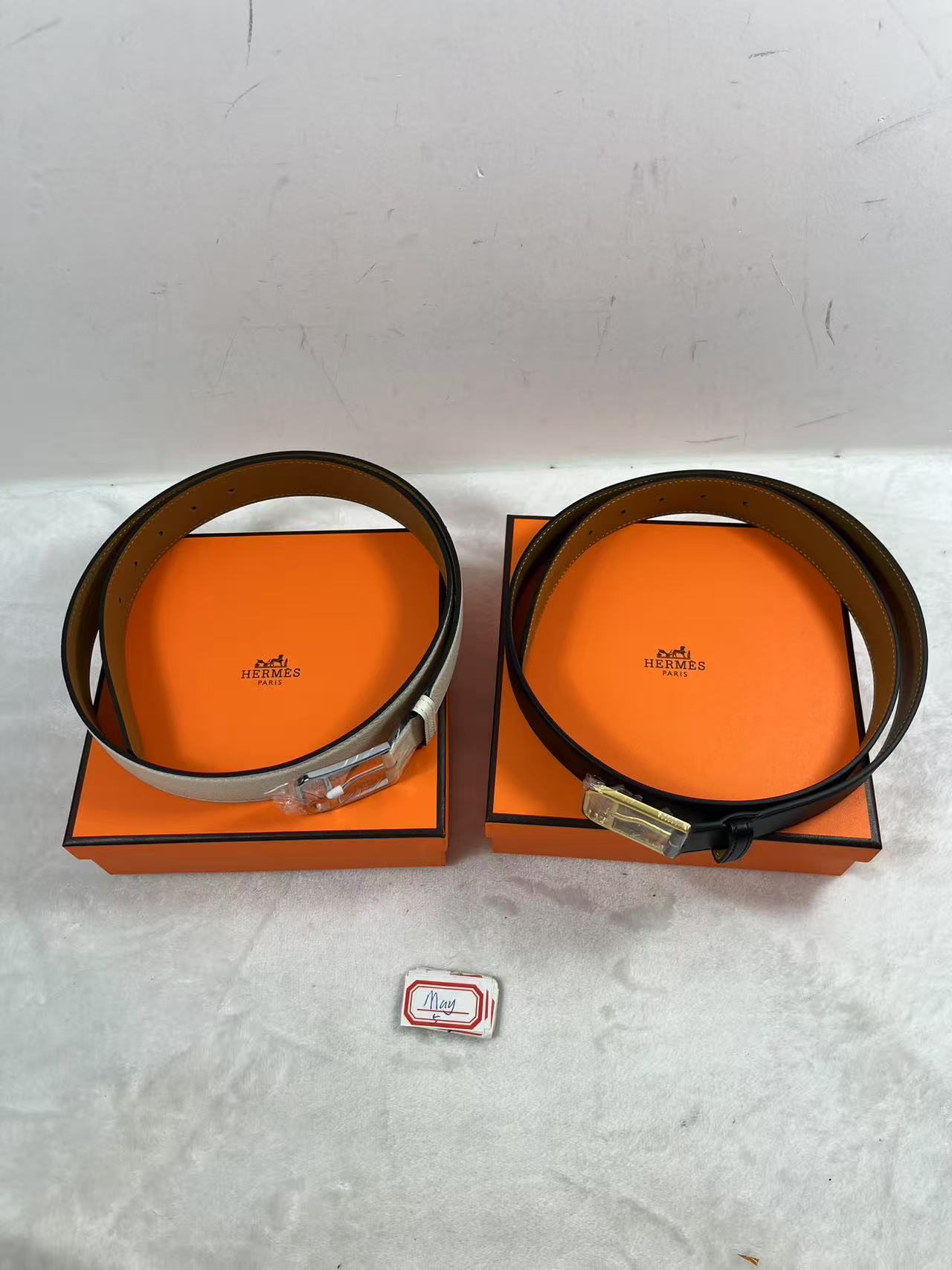 5 May ABQ Hermes belt authentic leather