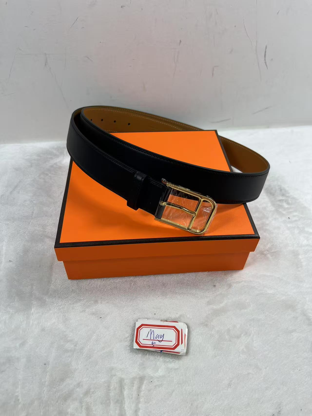 5 May ABQ Hermes belt authentic leather