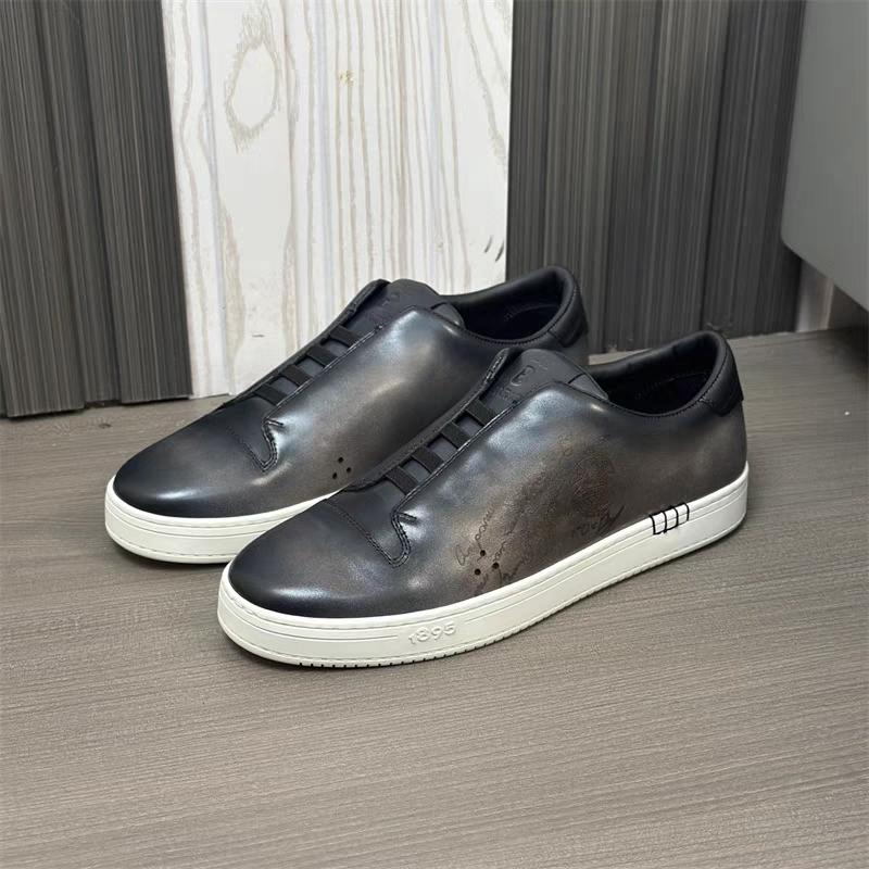 5 May ABF Berluti Playtime Scritto Leather Slip-On