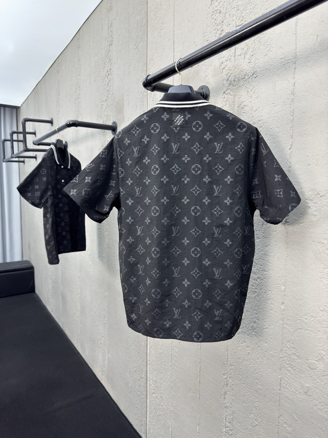 5 May ABF LV Oversize Gradient Cotton Black T-Shirt