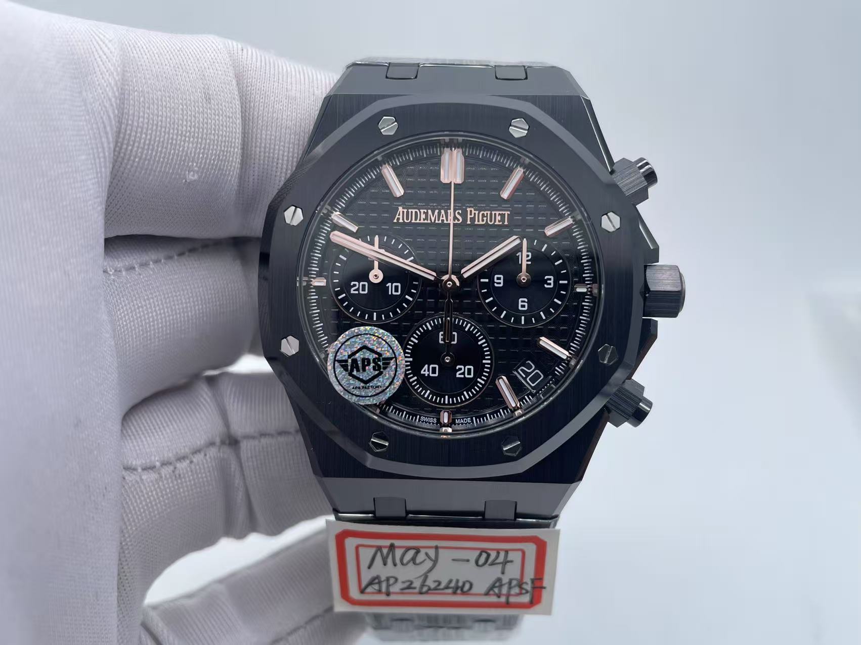 Doubt AP0884 - Royal Oak Chrono 26240 CER/CER BIk/Stk APSFSH4401 $998