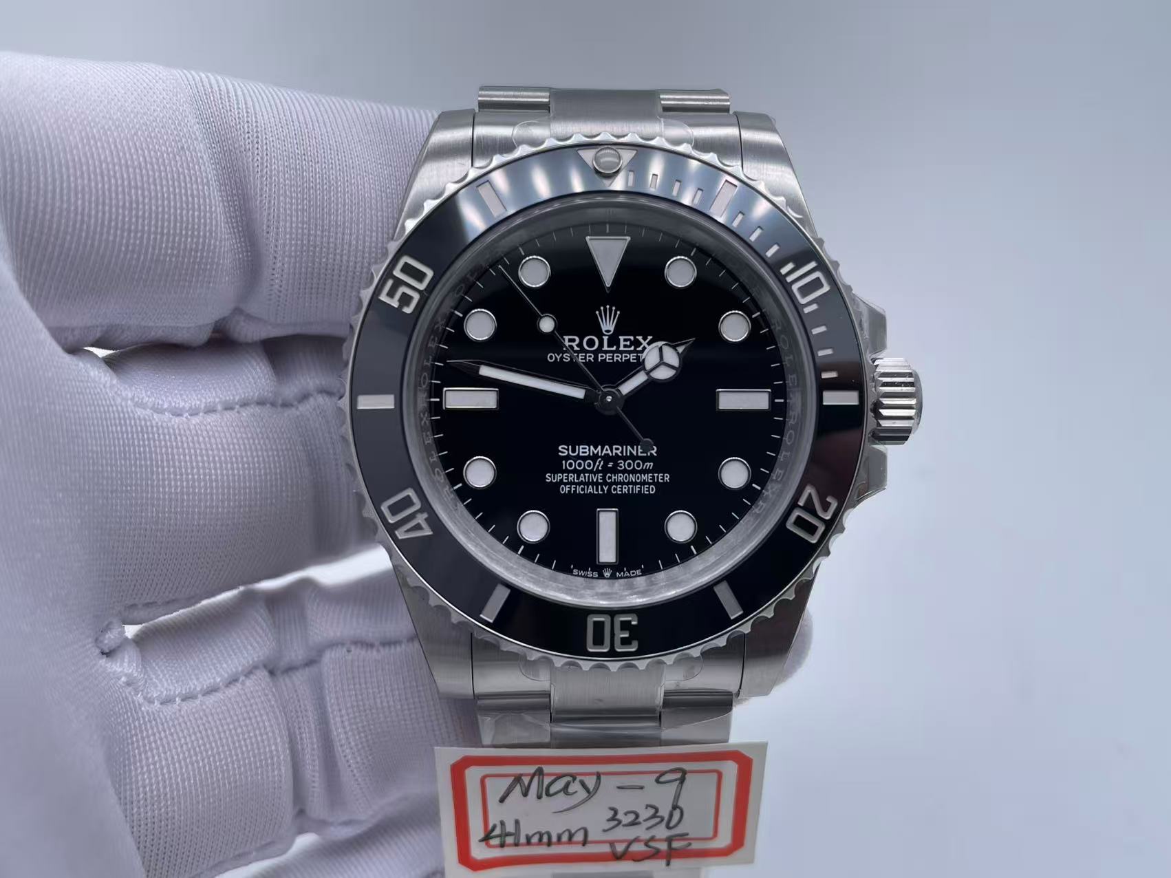 ROLSUB0488 - Sub 124060 No Date 904 41mm SS/SS Blk VSF VS3230 $528