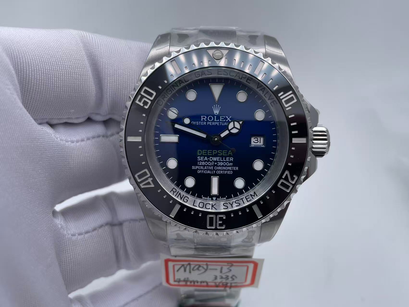 ROLSD0115A - DeepSea Dweller 126660 SS/SS Blue V9F VR3235 $488