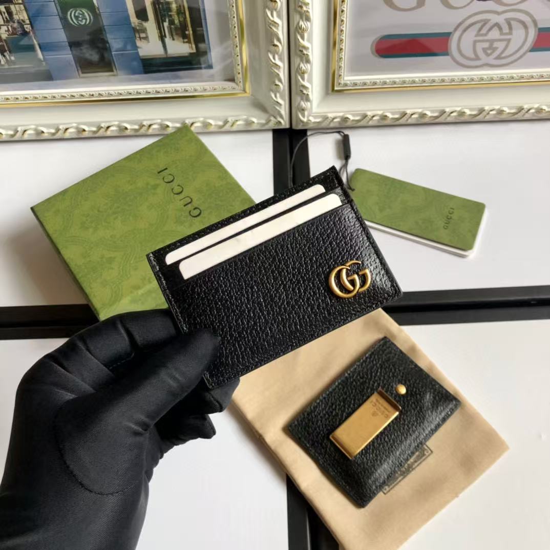16 May ABF Gucci GG Marmont Leather Wallet - Black - Money Clip - Genuine Great for Travel