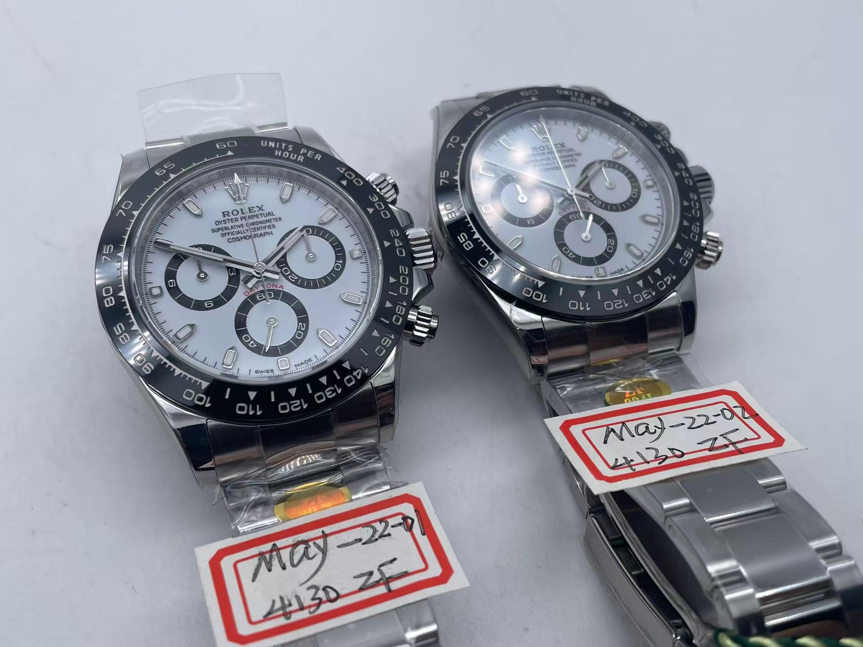 ZF Daytona Ceramic SS White Dial 4130 Movoment