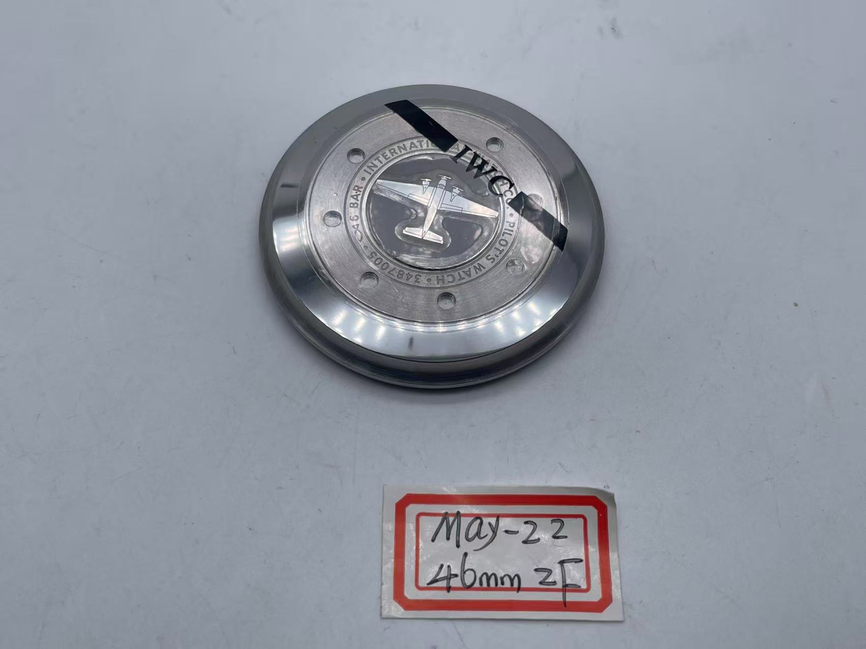 ZF iwc 46mm Watch Case Back Cover with Aeroplane/Spitfiire