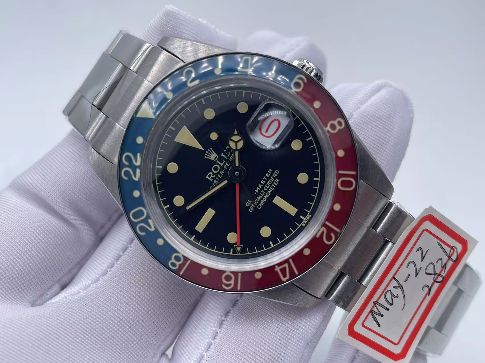ROLGMT090B - GMT II 16710 SS Blue/Red Asian 2836/3186 Vintage $268