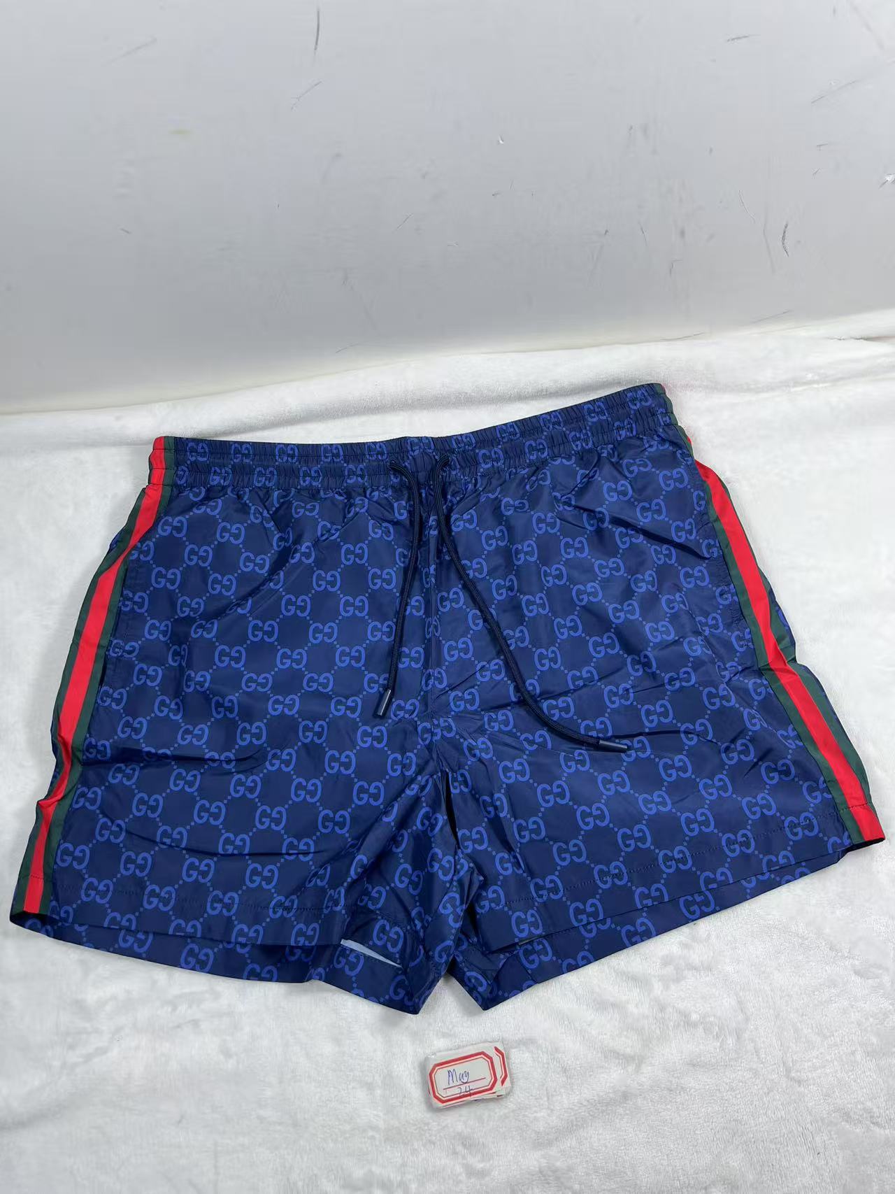 Gucci Printed Poplin Tech Swim Blue Shorts