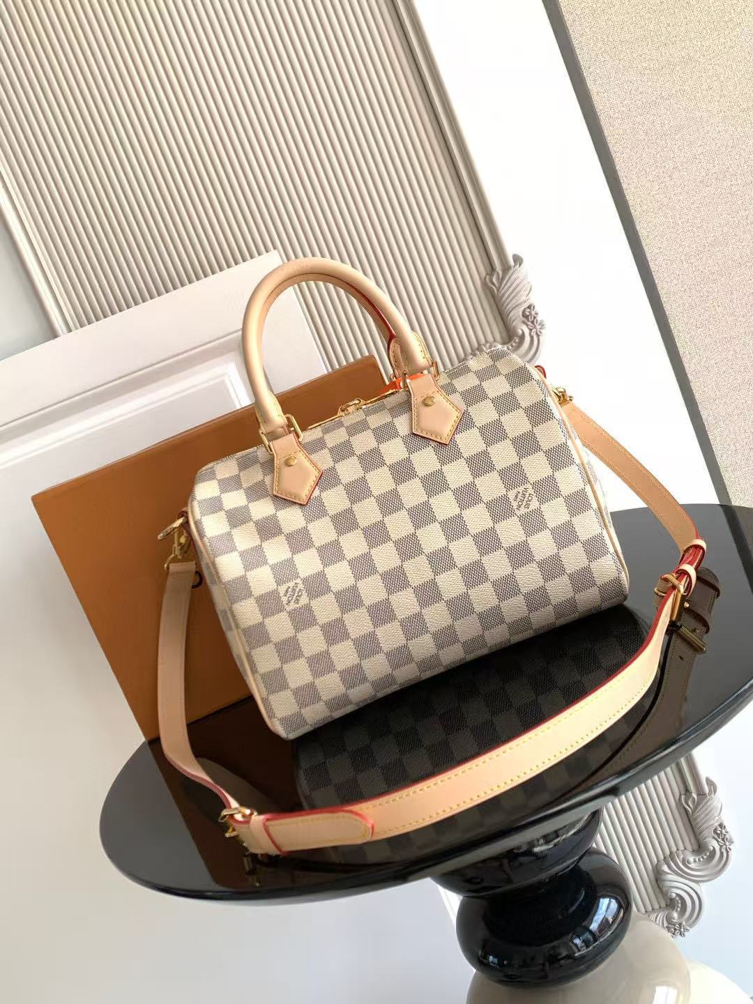 LV N40608 Speedy Bandouliere 25cm tote bag