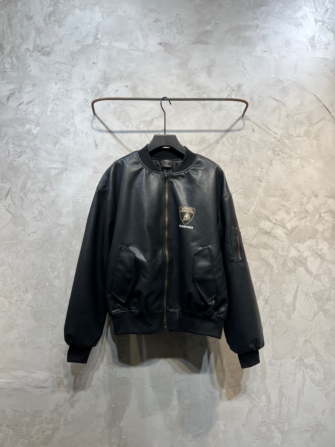 30 May ABF Balenciaga Automobil Lamborghini Oversized Bomber Jacket