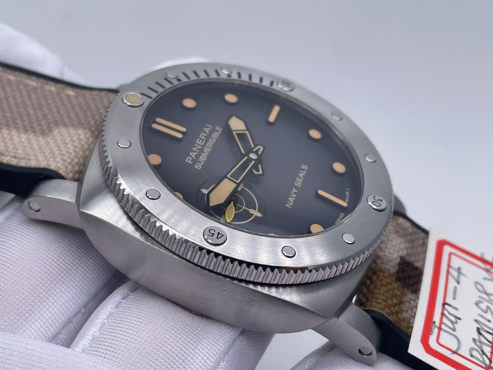 PN1518VRU - PAM 1518 Sub Navy Seals 44mm SS/RU G-Blk VSF P900 $408