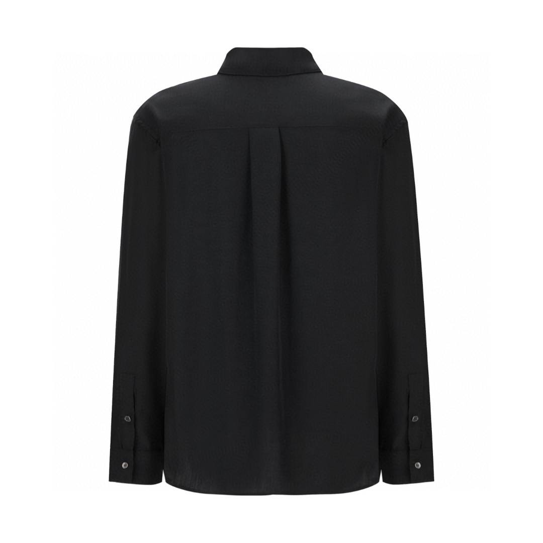 LOEWE Silk Embroidered Shirt Black