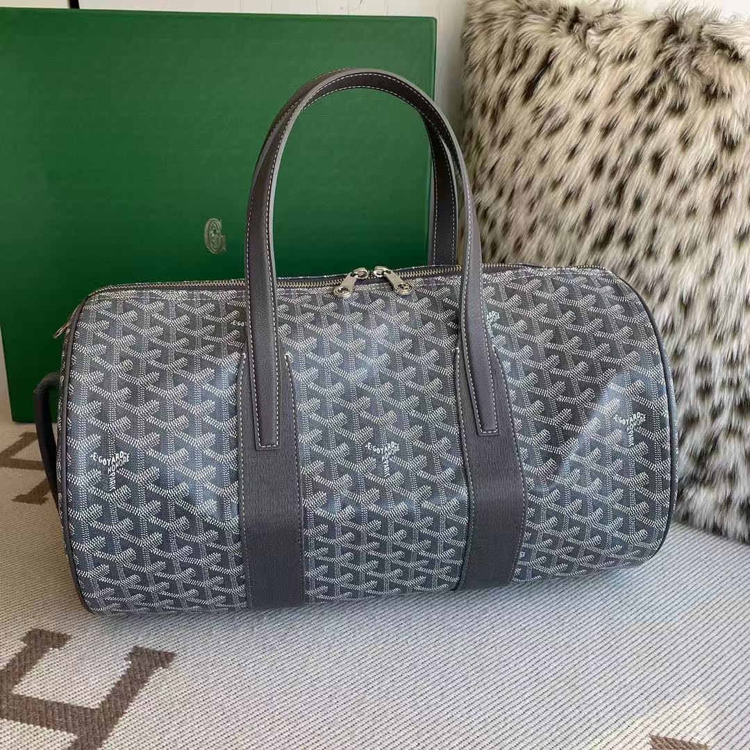 9 Jun ABF Goyard Paris Barrel 40 Keepall Duffle Gym Bag Grey - Bags Luggage