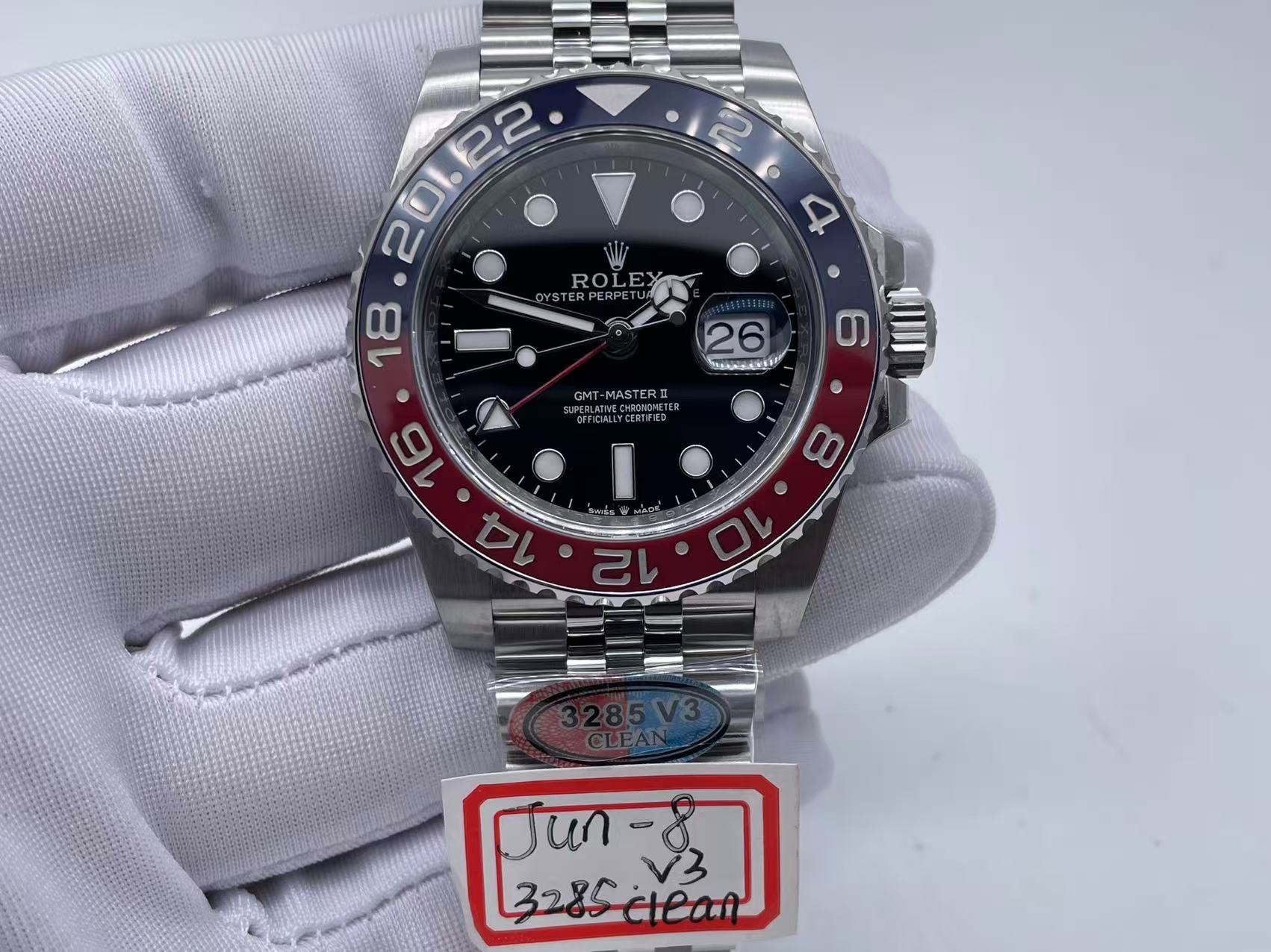 ROLGMT0310 - GMT II 126710BLRO Pepsi Jub SS/SS CLEAN V3 DD3285 $658
