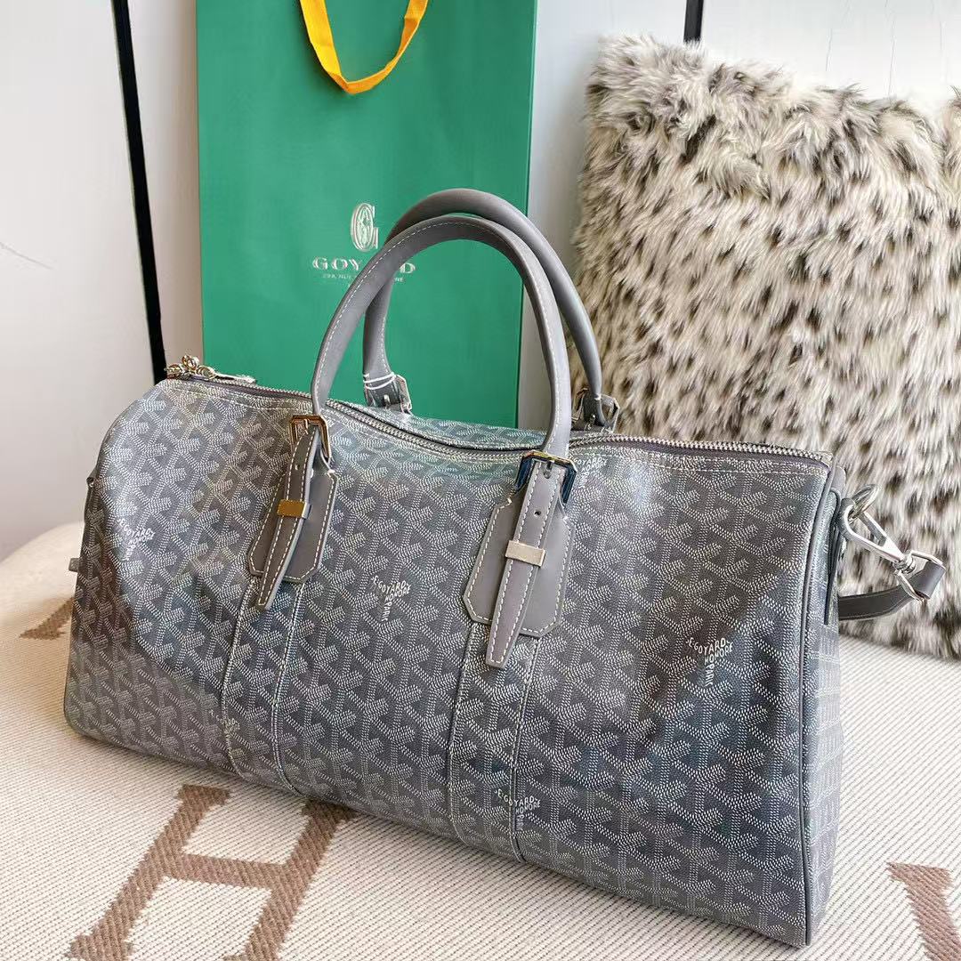 9 Jun ABF Goyard Blue Coated Canvas Handbag