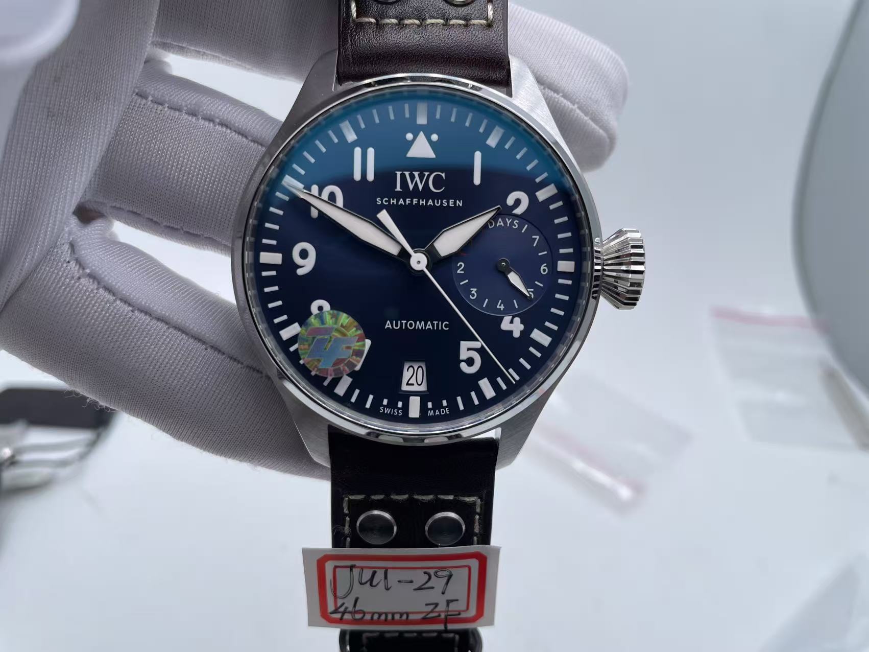 IWC0315 - Big Pilot LPP SS/LE Blue ZF A521111 $358