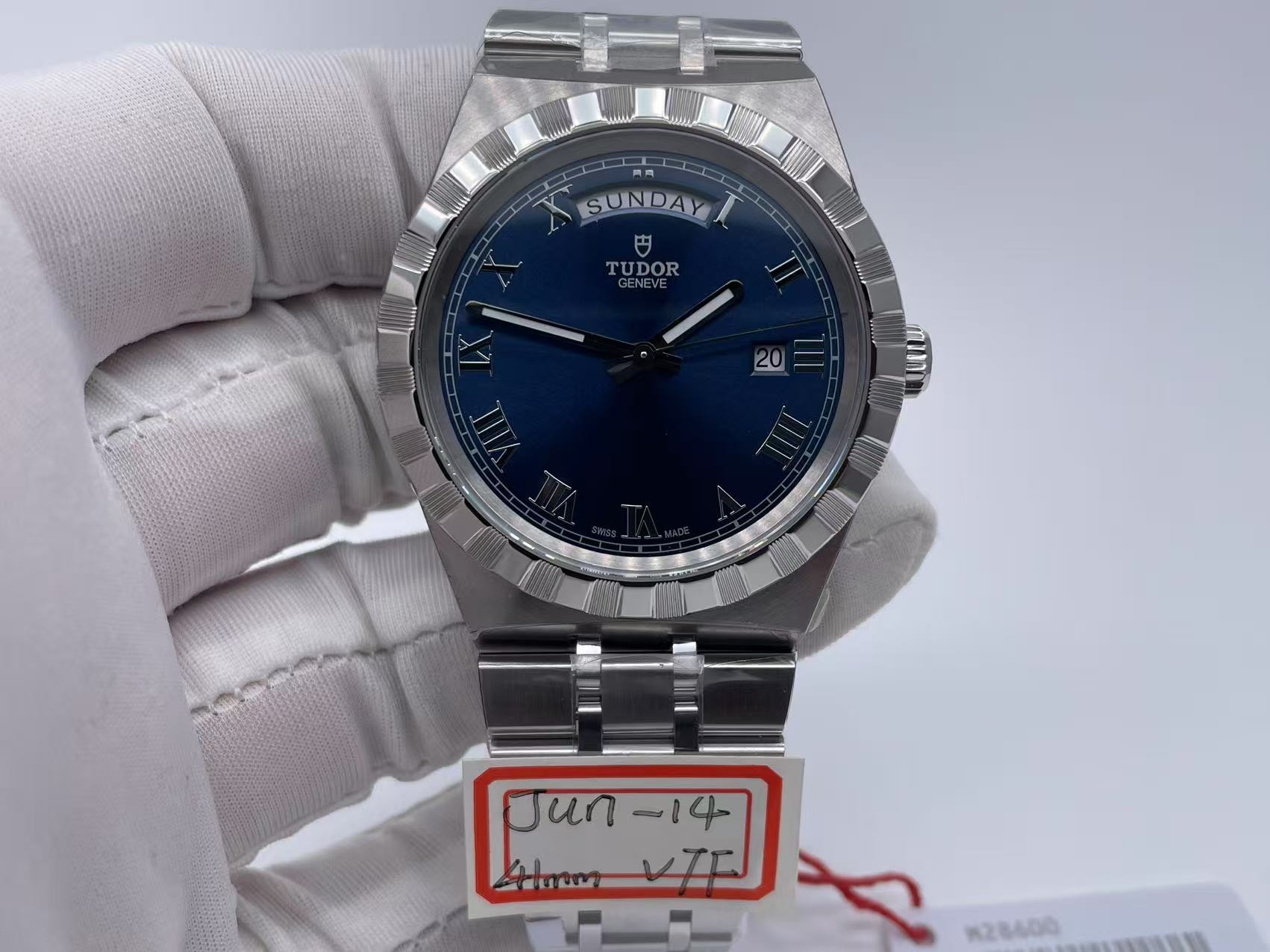 TUD086A - Tudor Royal 28600 41mm SS/SS Blue/Rmn V7F A2836 $378