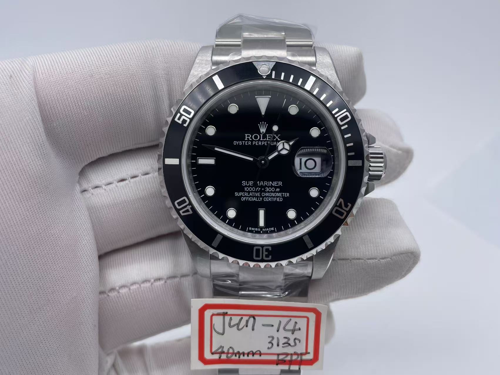 ROLSUB0480A - Sub 16610LN Re SS/SS Black BPF VR3135 $318