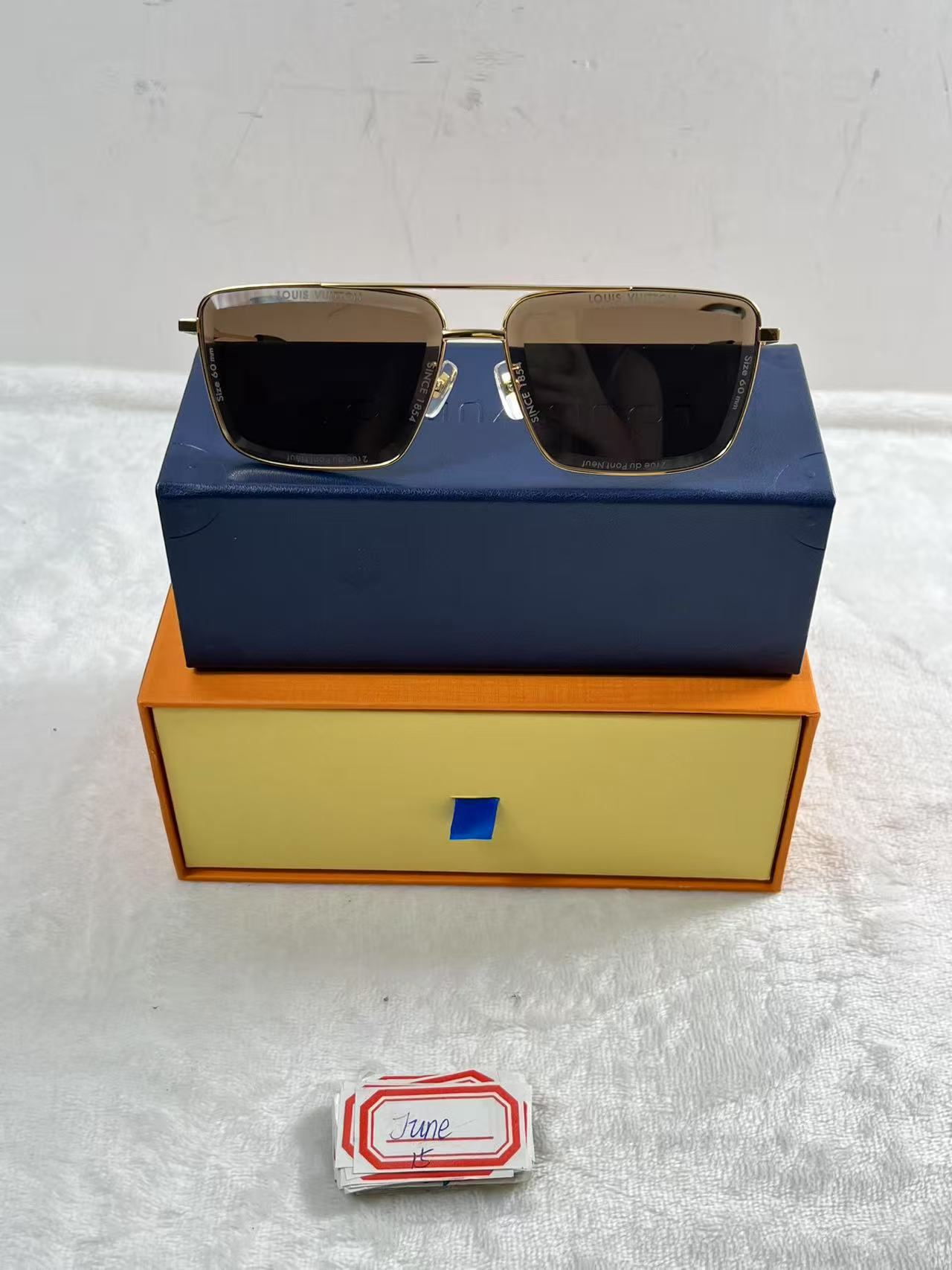 16 Jun ABQ  LV Super Vision Metal Square Sunglasses