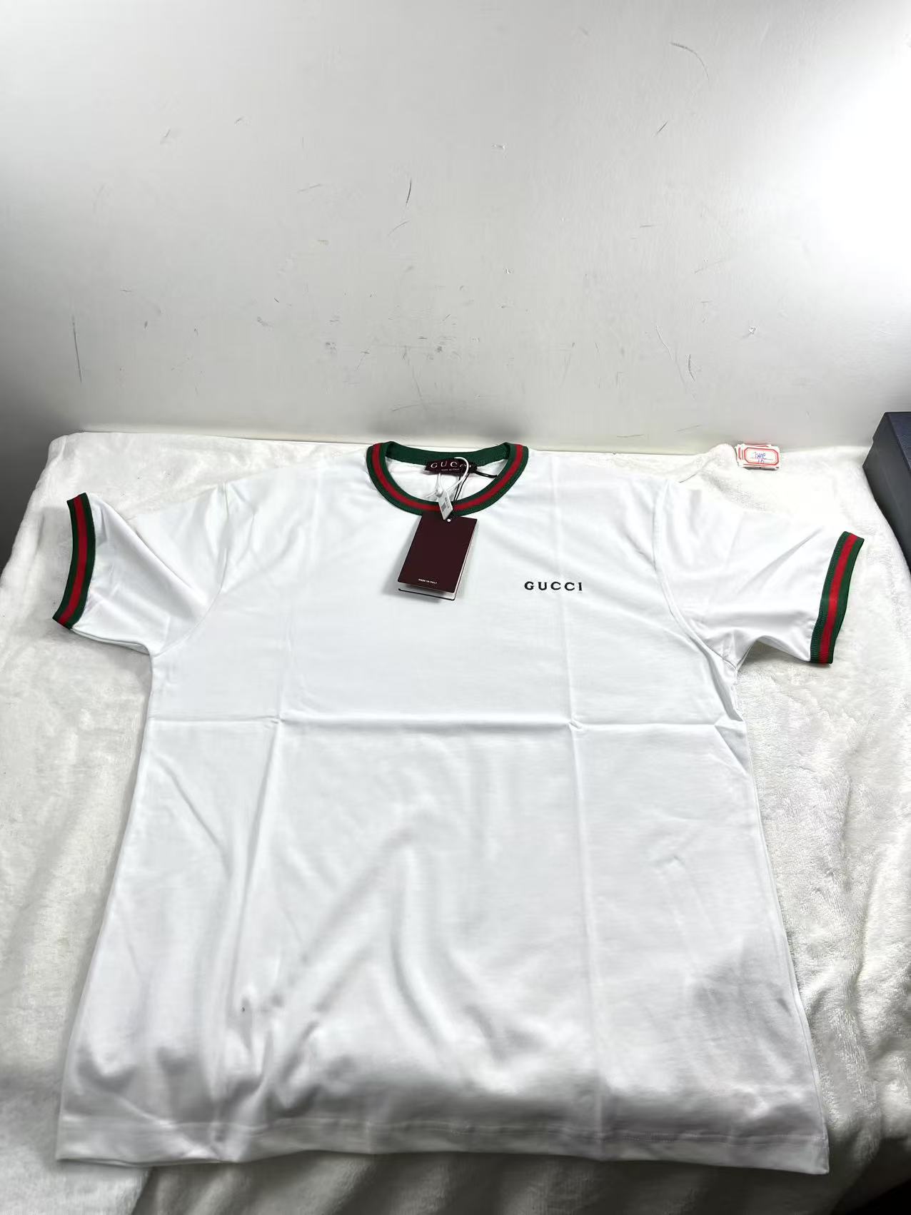 16 Jun ABQ Gucci Cotton jersey T-shirt with Embroidery in White