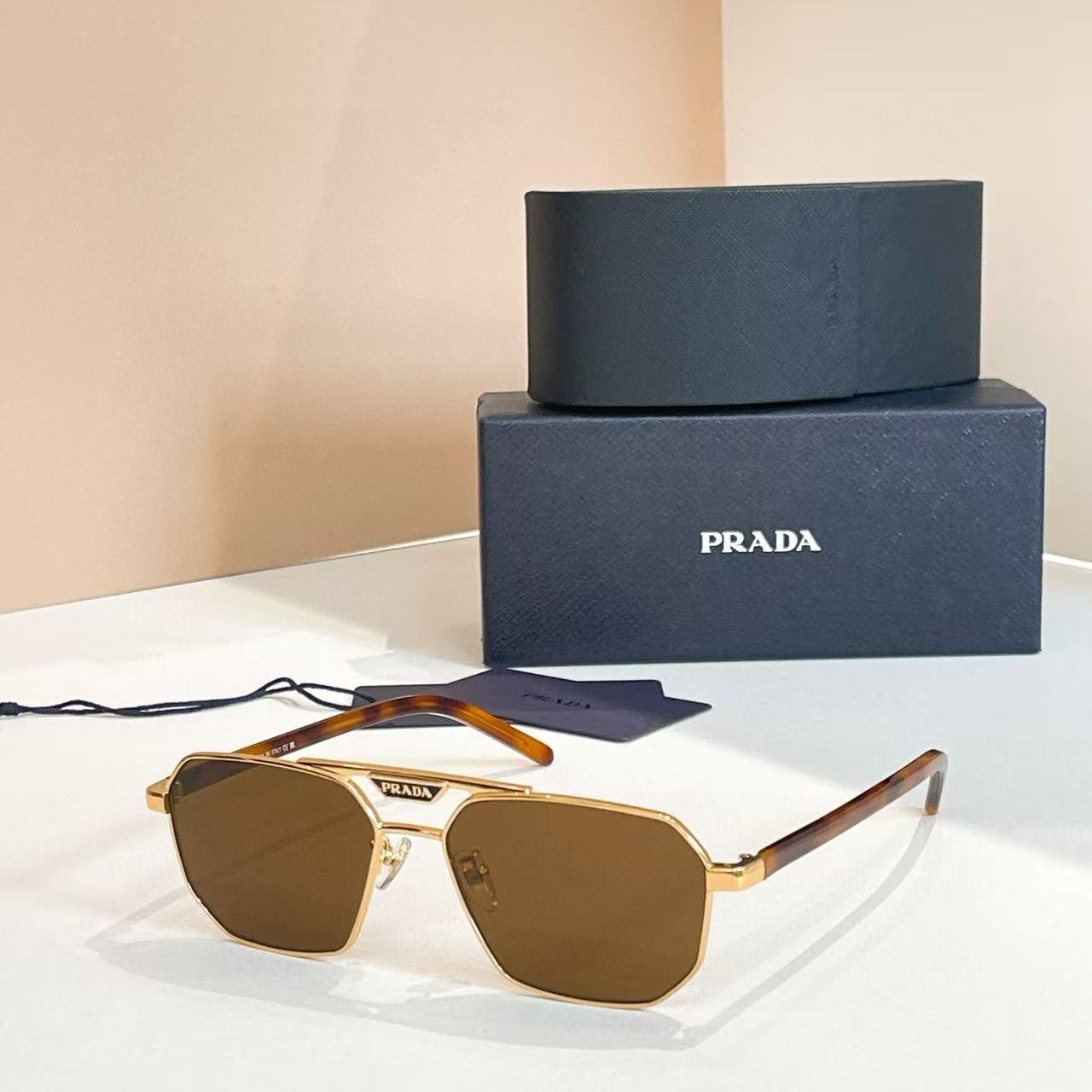 19 Jun ABF Prada Men Polarized Brown Lens Rectangle Sunglasses
