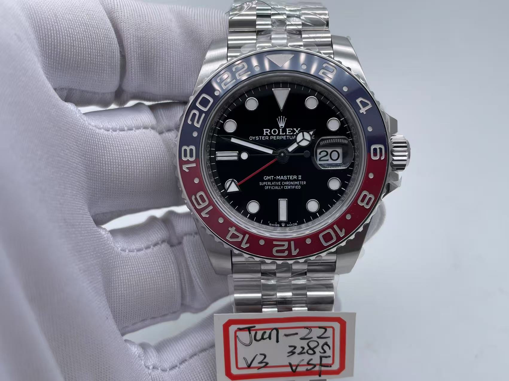 ROLGMT0351 - GMT II 126710BLRO Pepsi Jub SS/SS VSF V3 DD3285 $658