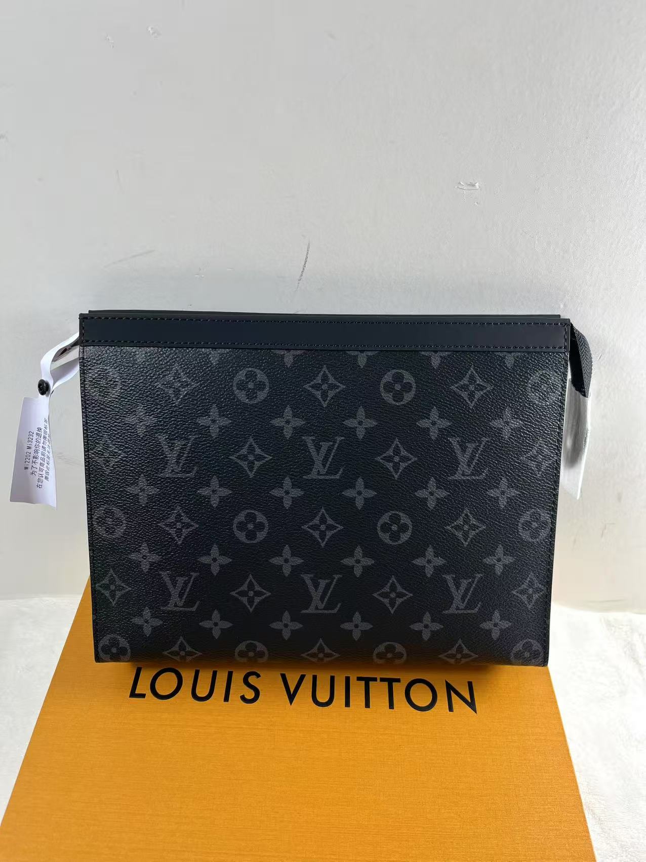 22 Jun ABF LV Black PVC Eclipse Pochette Voyage MM Bag