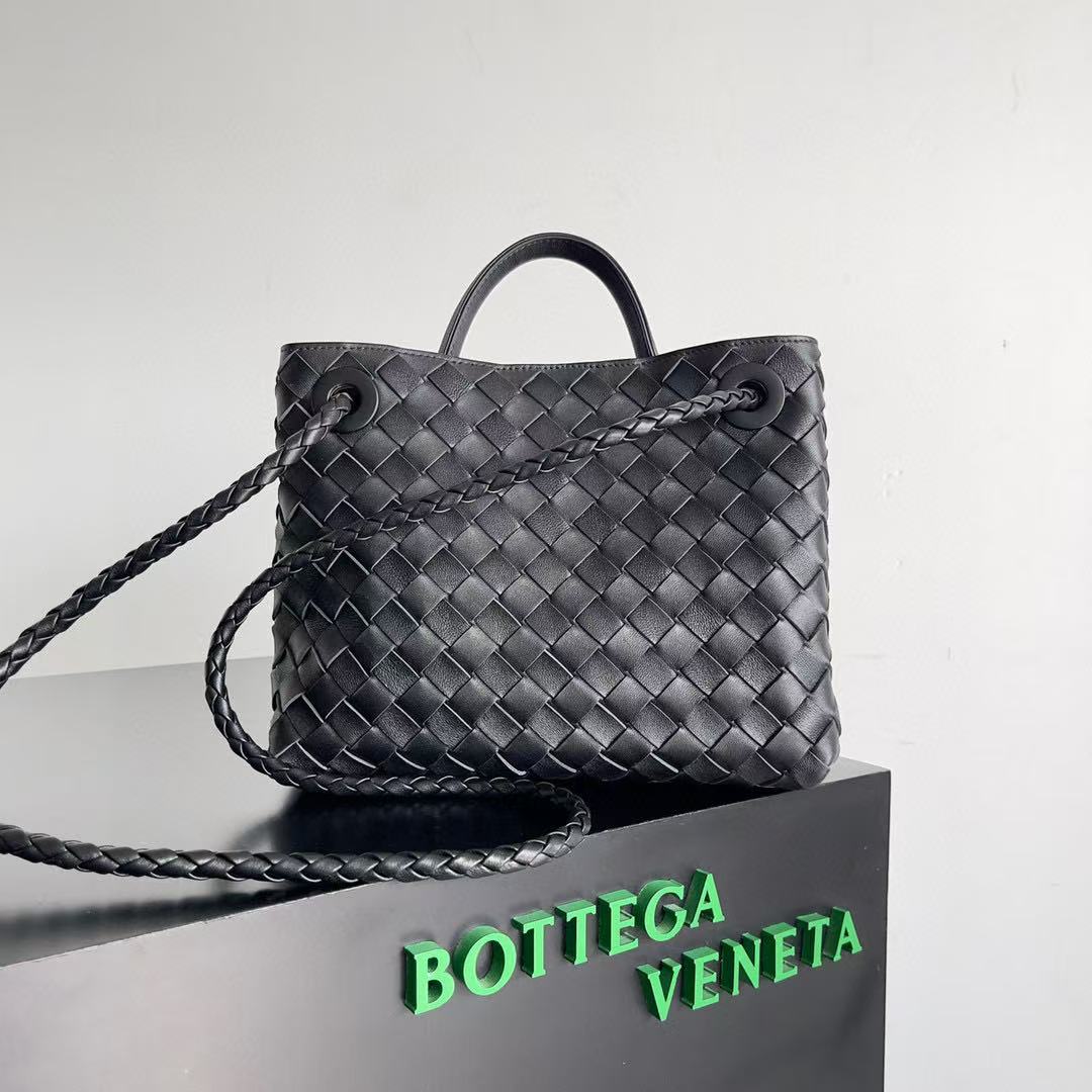 27 June ABF Bottega Veneta Brown Intrecciato Leather Small Andiamo Tote