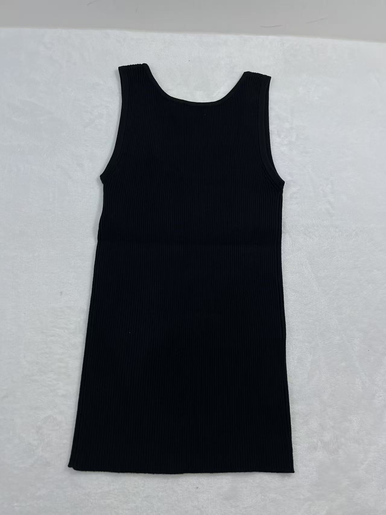 27 June ABQ Miu Miu Black Logo Tank Top For Women