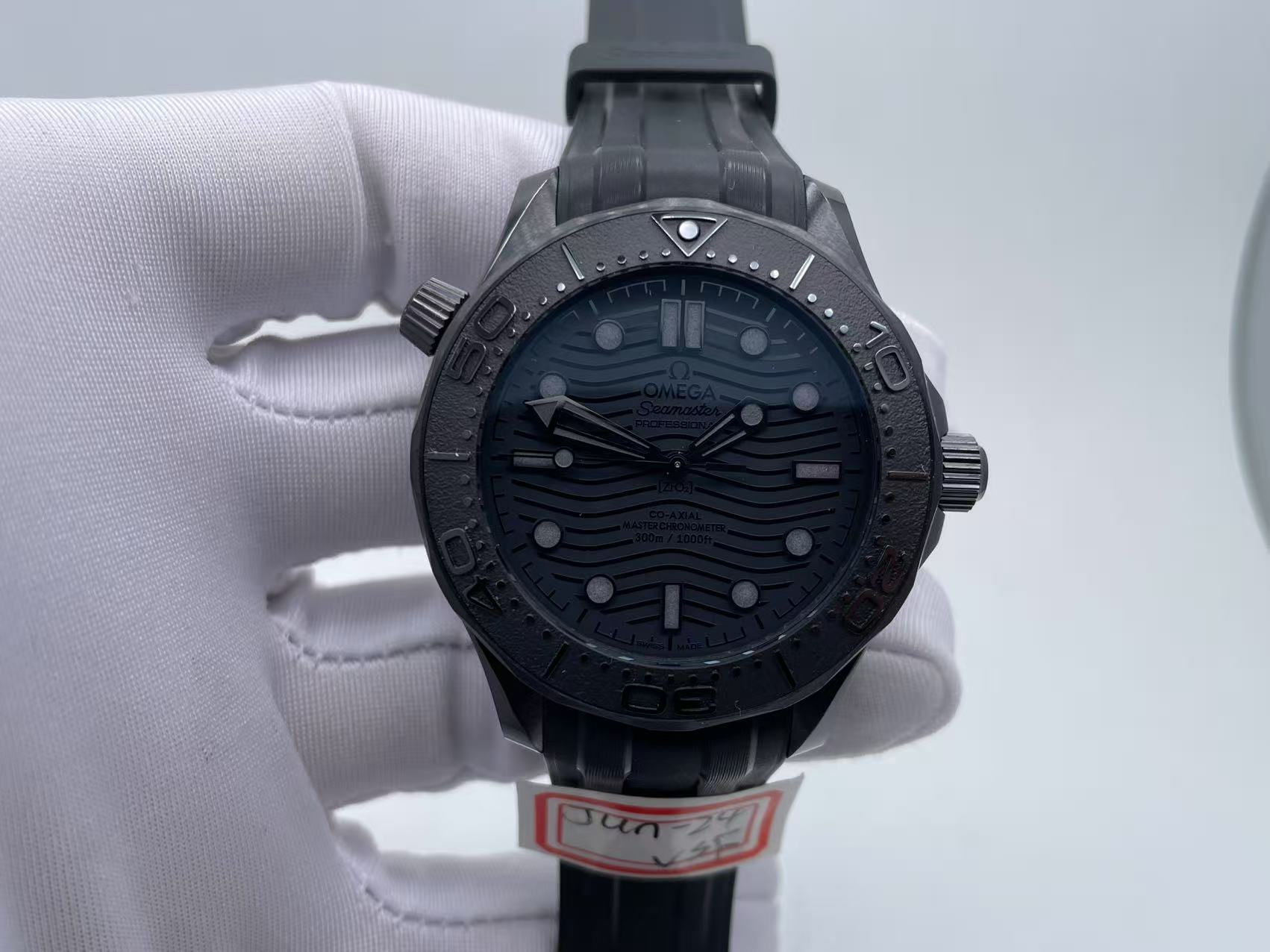 OMG0896 - Seamaster 300m 43.5mm CER/RU All Black VSF VS8806 $498