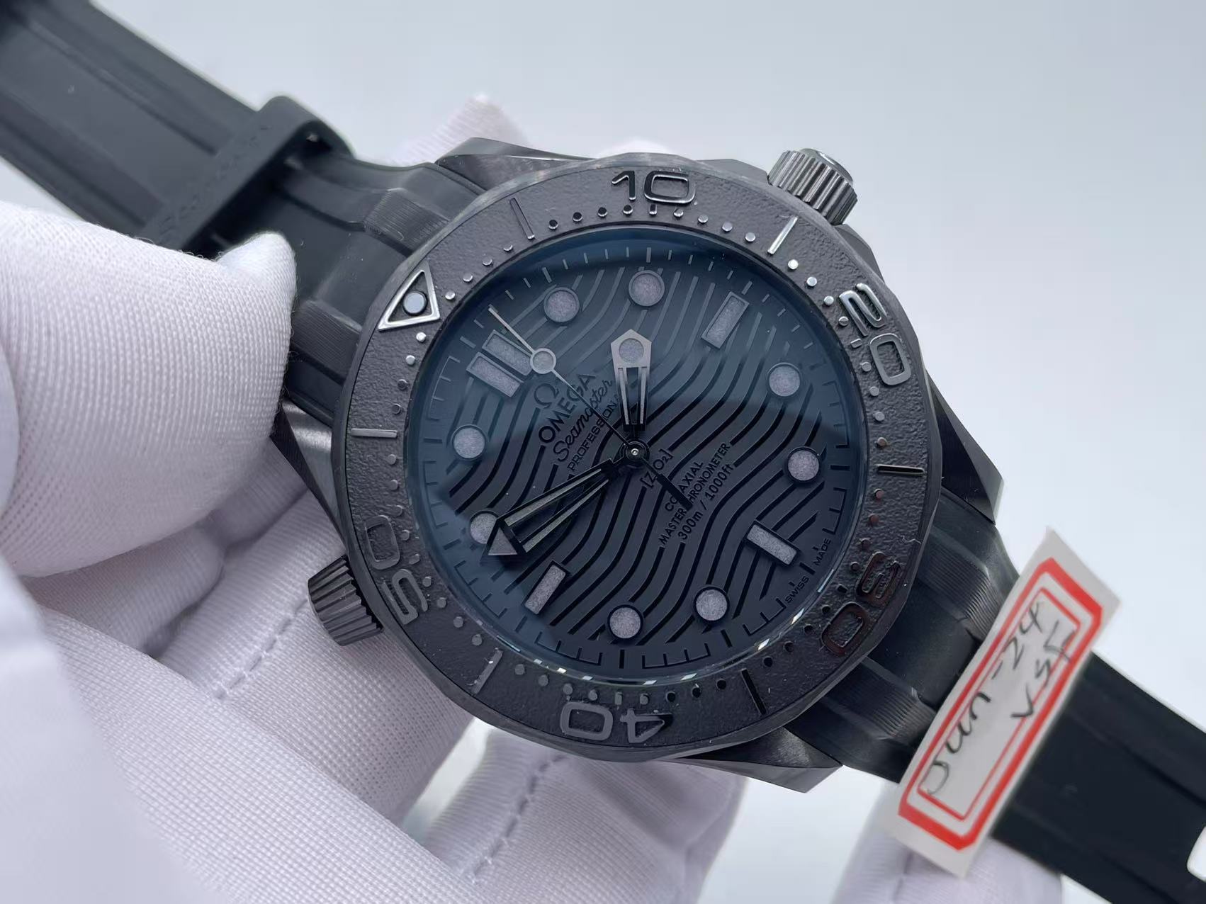 OMG0896 - Seamaster 300m 43.5mm CER/RU All Black VSF VS8806 $498