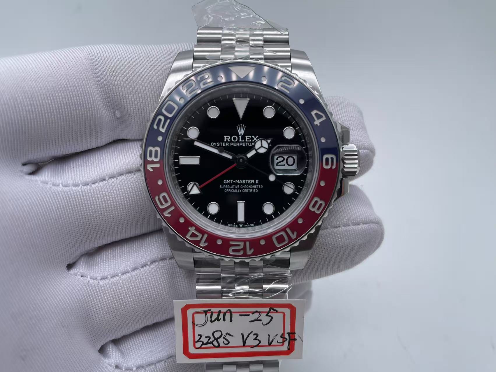 ROLGMT0351 - GMT II 126710BLRO Pepsi Jub SS/SS VSF V3 DD3285 $658
