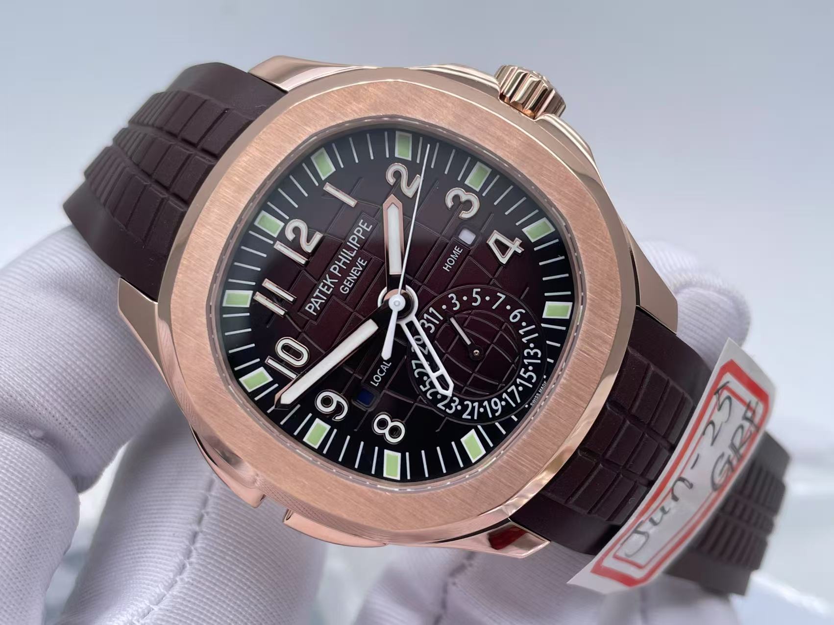 PP0354 - Aquanaut Travel Time 5164A RG/RU Brn GRF V2 MY9015 Mod $438