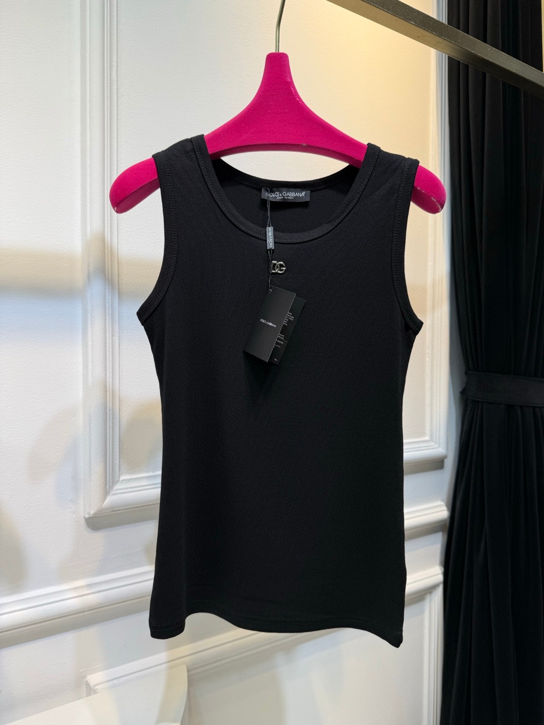 3 July ABF Dolce & Gabbana Stretch cotton jersey top with logo