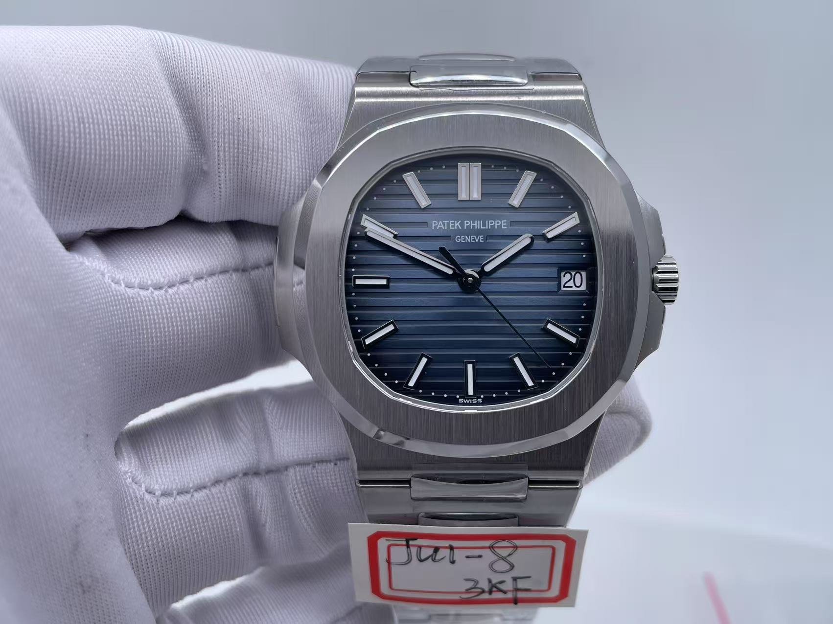 Nautilus 5711/1A 3KF 1:1 Best Edition BlueTextured Dial on SS Bracelet A324 SuperClone V2$548