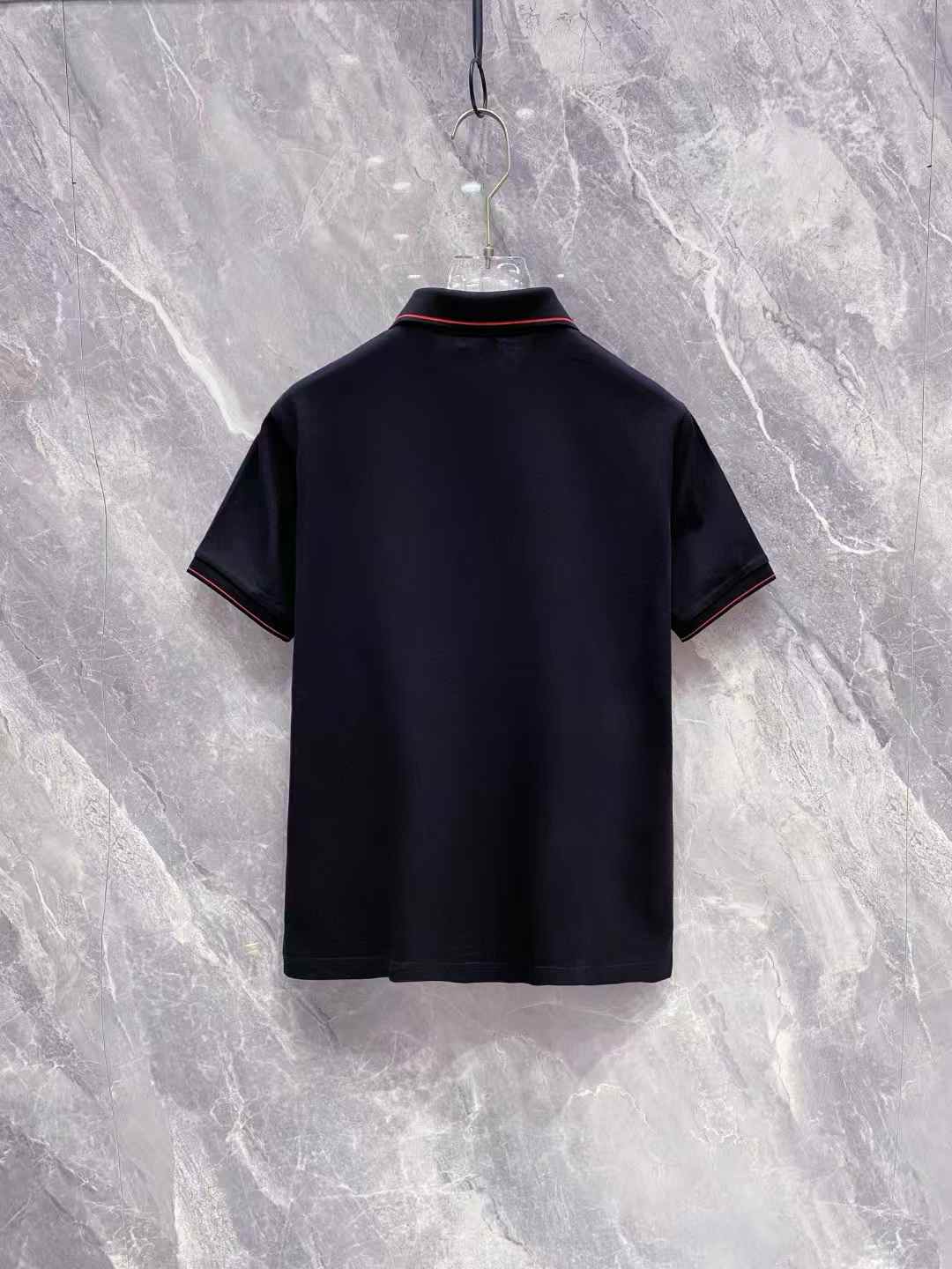 Kiton Black Contrast Polo Shirt Black