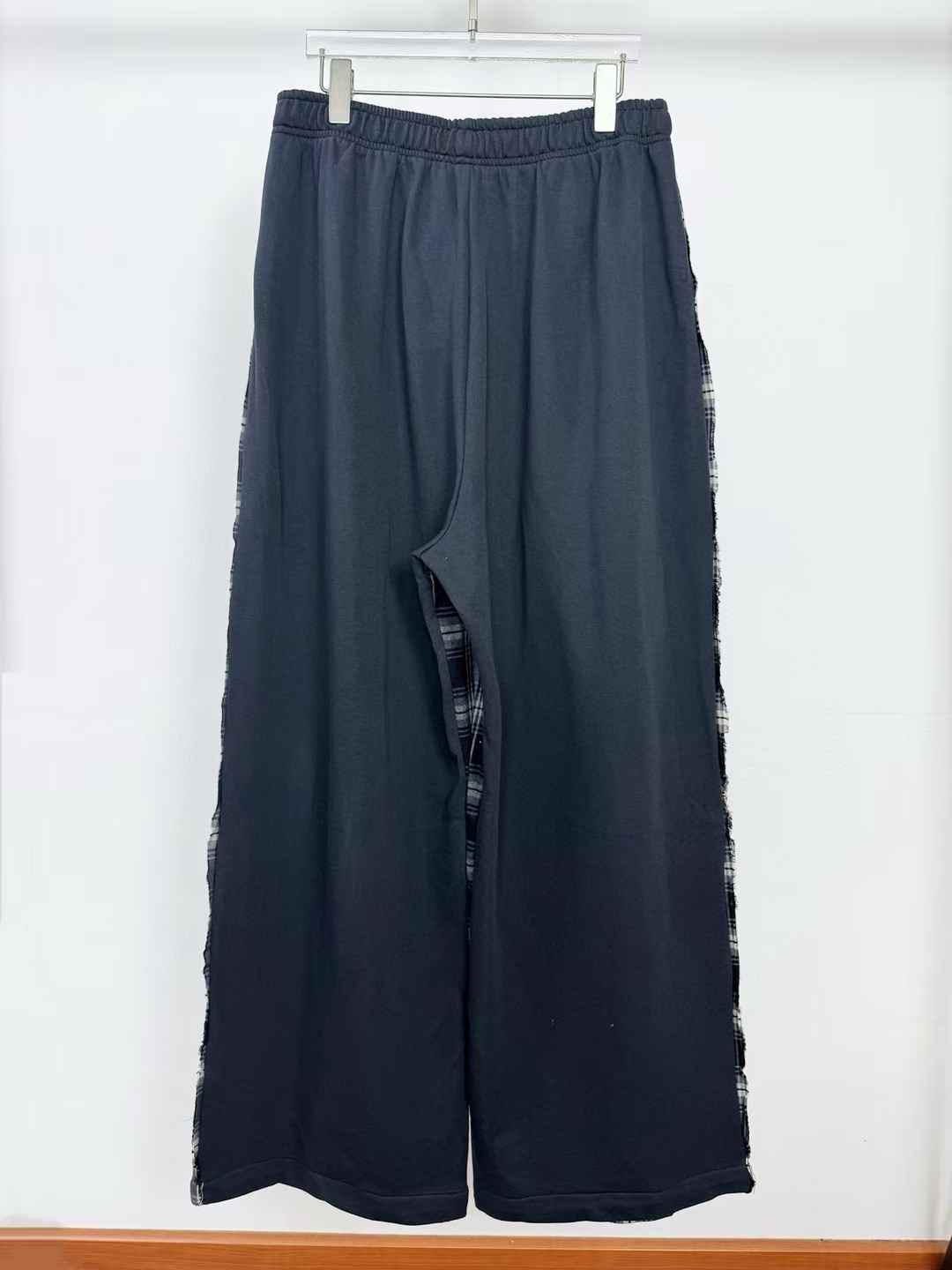 Balenciaga Track Pants Checkered Black
