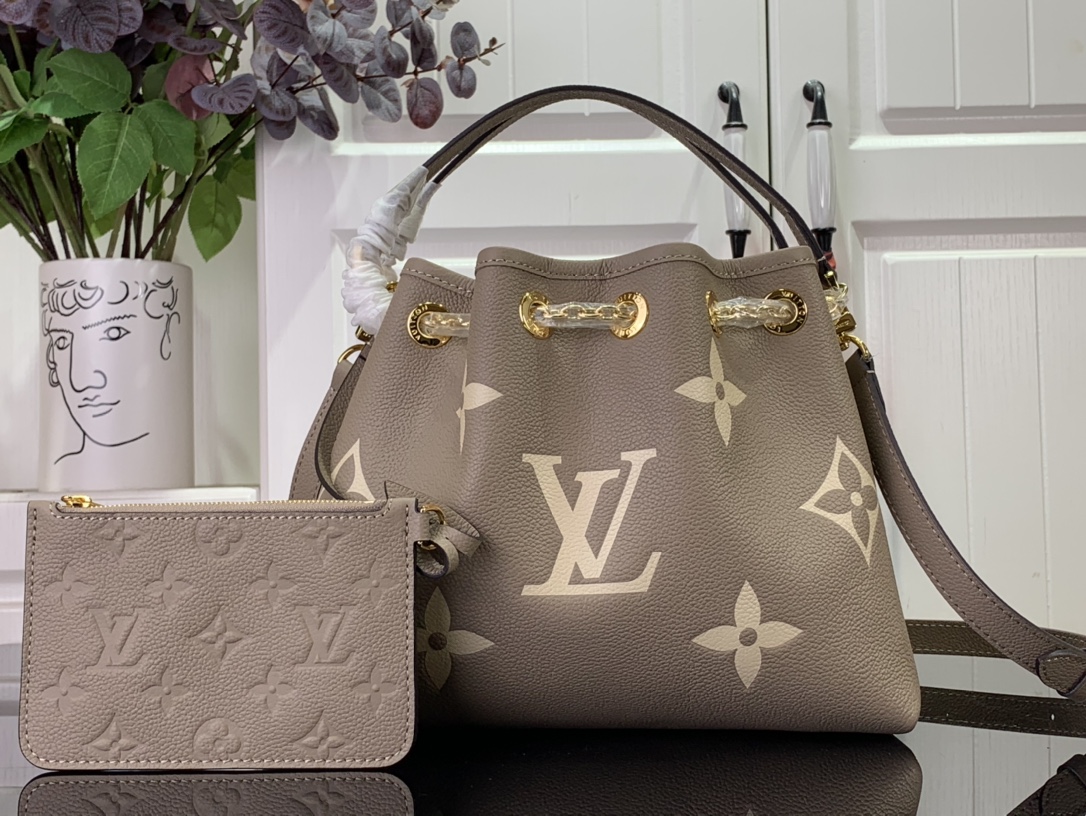 LV Bundle bicolor monogram impreinte leather Handbag