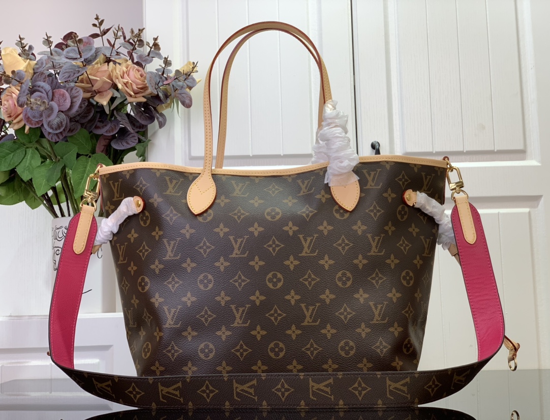 LV M11947 Neverfull Reversibile Bandoulière Inside Out MM Handbag