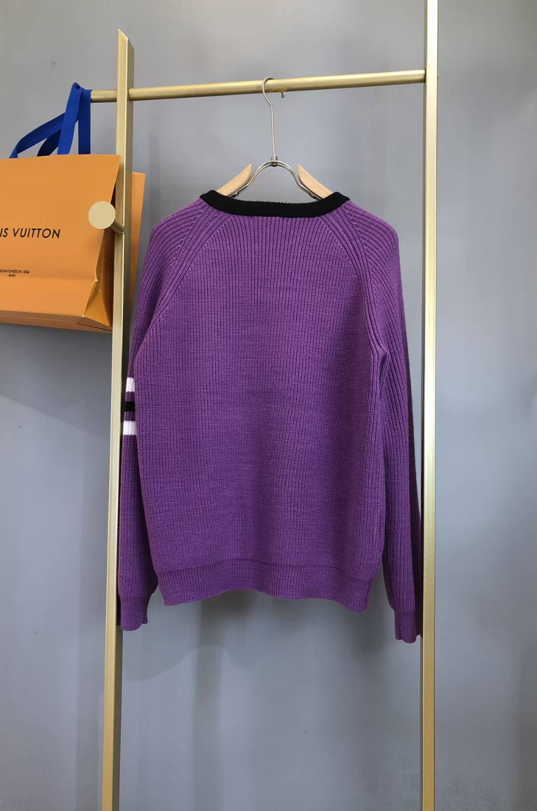 LV Purple and Yellow Sweatshirt