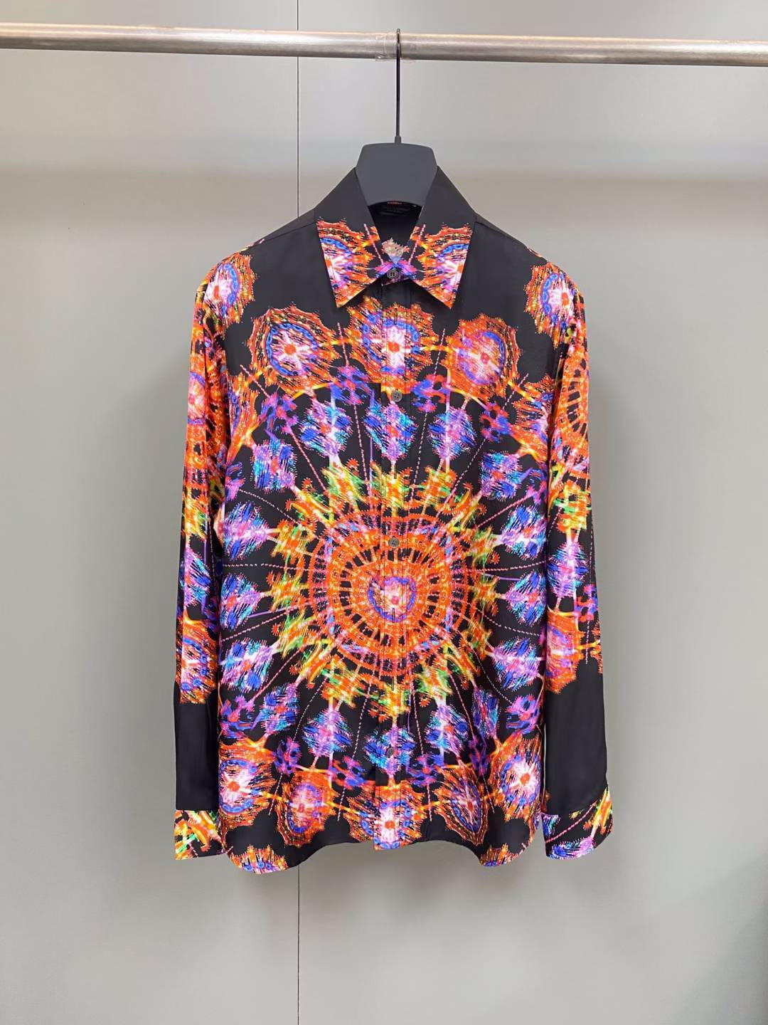 Dolce & Gabbana Multicolor Luminarie Silk Men Casual Shirt