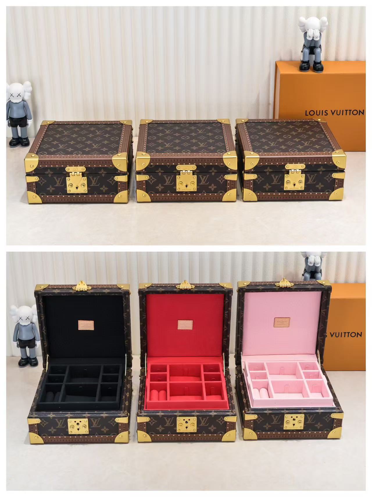 ABF LV Monogram Jewelry Case